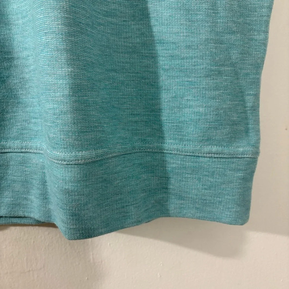 Oxford Golf Vest Mens L Blue 1/4 Zip Pullover Cotton Blend Outdoor Casual Preppy - Picture 7 of 14